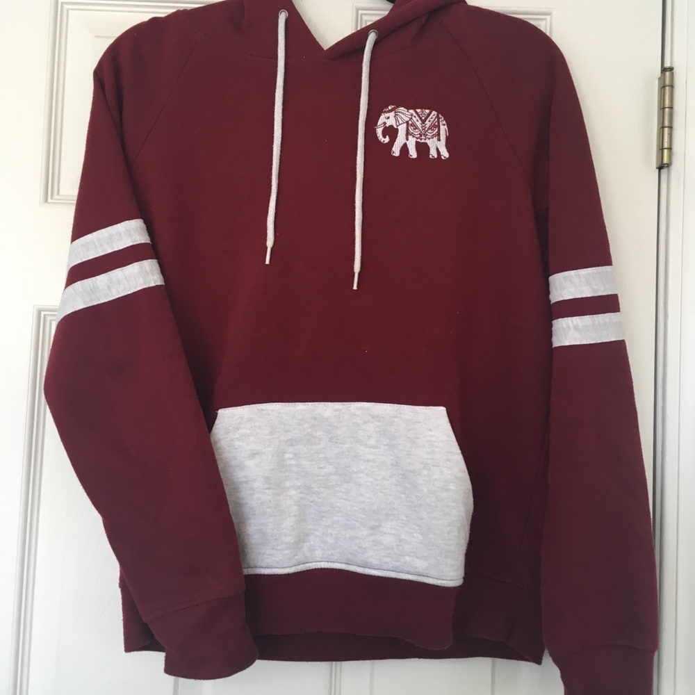 Empyre Maroon Elephant Hoodie